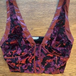 Bustier style crop top